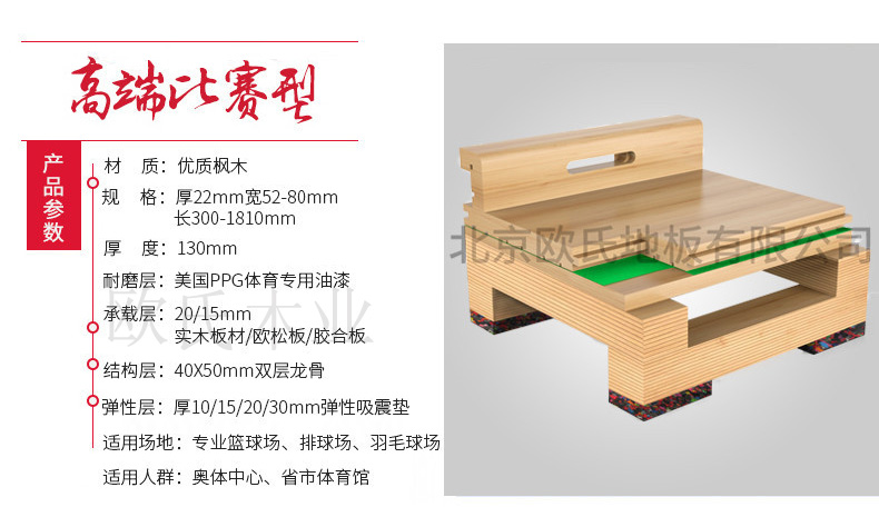 籃球場楓木運動地板的質(zhì)量好壞區(qū)分方法